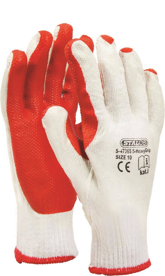 STALCO rukavice polyesterové S-Heavy grip eco vel. 10 (12ks/bal) - Ochranné pomůcky