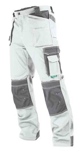 STALCO montérky pracovní do pasu s páskem Allround Line bílé velikost L (54) - Pracovní oděvy a obuv