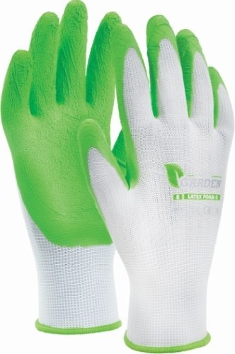 STALCO rukavice polyesterové S-Latex foam vel. 8 (12ks/bal) garden - Ochranné pomůcky