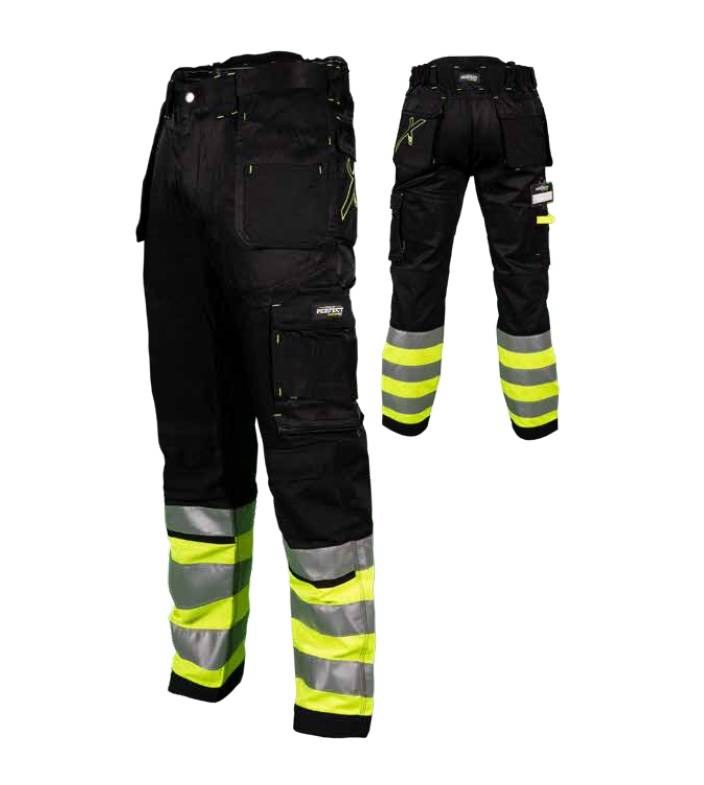 STALCO kalhoty pracovní do pasu Dura Twill X černé velikost XXXL powermax - Pracovní oděvy a obuv