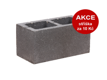 KB-BLOK 1-20 A tvarovka černá (60) hladká dělitelná