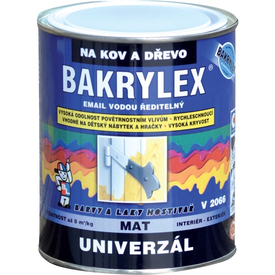BaL Bakrylex email V2066 mat 0,7kg černý na dřevo a kov - Suché směsi a stavební chemie stavební chemie ostatní stavební chemie
