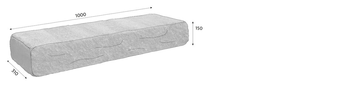 CSB NATURBLOK schod 150mm naturcolor Playa (10) - Betonové prvky obrubníky a&nbsp;palisády