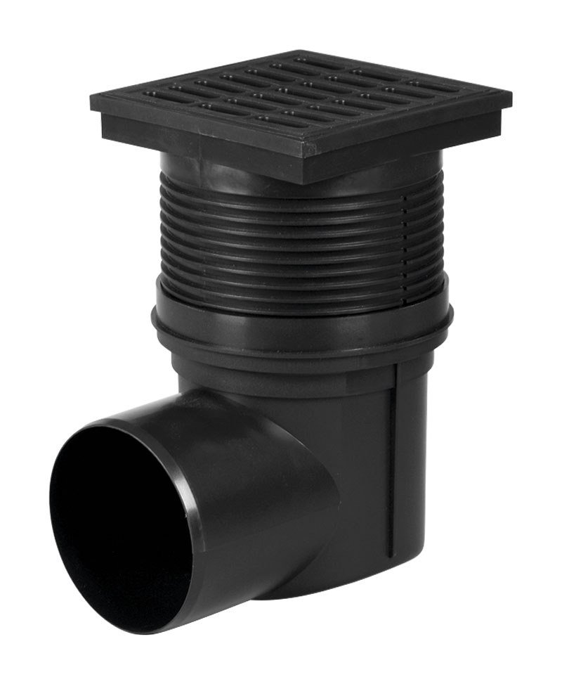 HACO vpusť kanalizační boční KVB DN 110 černá - Sanita, voda a topení sanita
