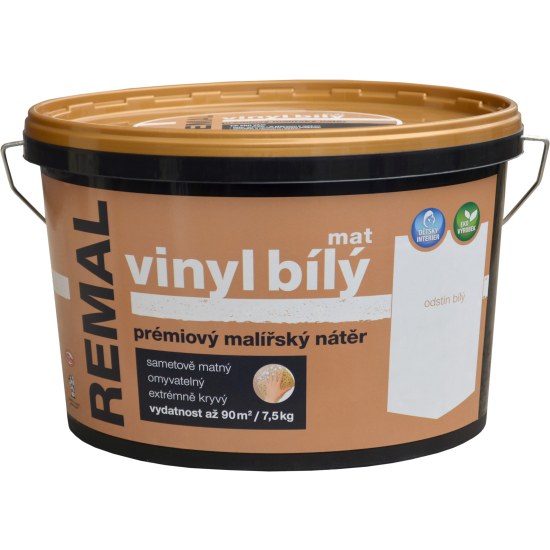BaL REMAL Vinyl malířská barva 7,5kg bílý mat - Suché směsi a stavební chemie penetrace, nátěry a můstky