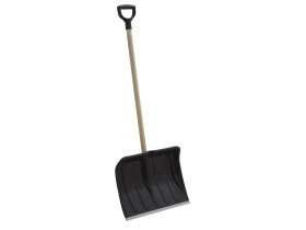 TP hrablo na sníh Praděd s dřevěnou násadou a plastovou rukojetí "Y" 470x350mm