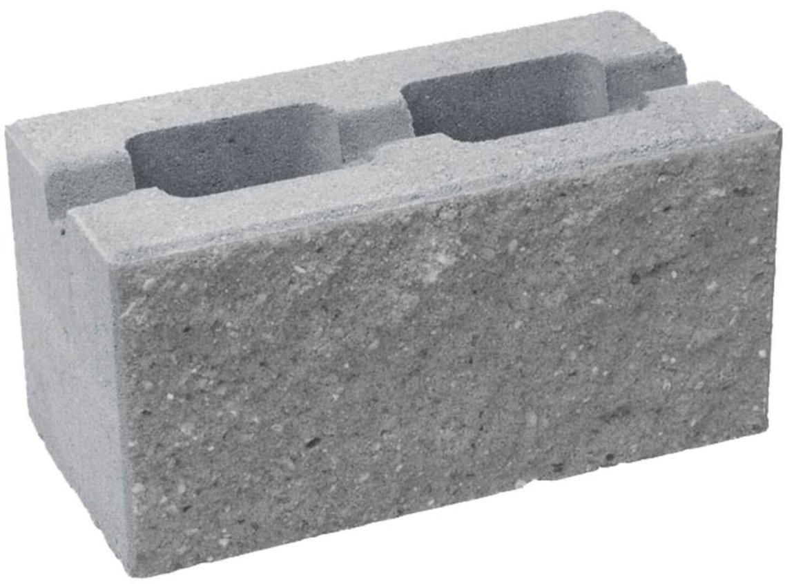 CSB CSBLOK 20 jednostranně štípaná tvarovka okrová s&nbsp;prořezem (60) - Betonové prvky zděné ploty