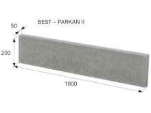 BEST PARKAN II 50x200x1000mm obrubník antracitový (45)