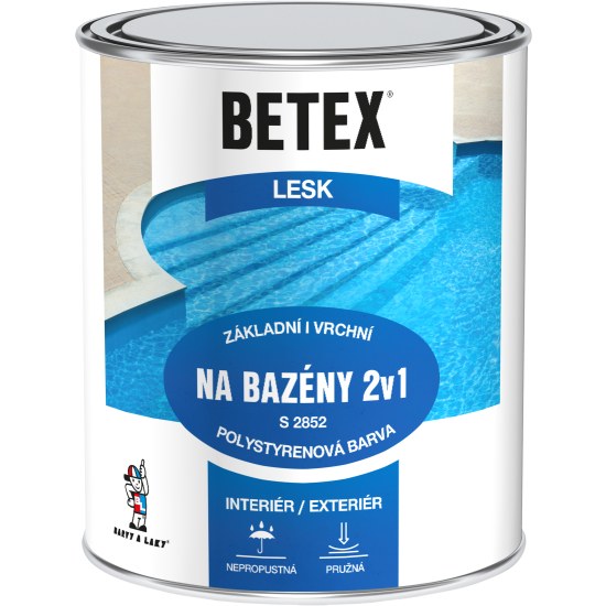 BaL BETEX 2v1 S2852 barva na bazény 440 tmavě modrá 1kg - Suché směsi a stavební chemie stavební chemie ostatní stavební chemie