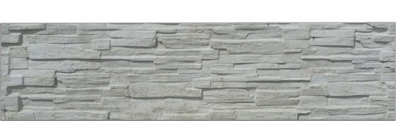 BEVES deska betonová štípaný kámen šedá jednostranná - Betonové prvky zděné ploty