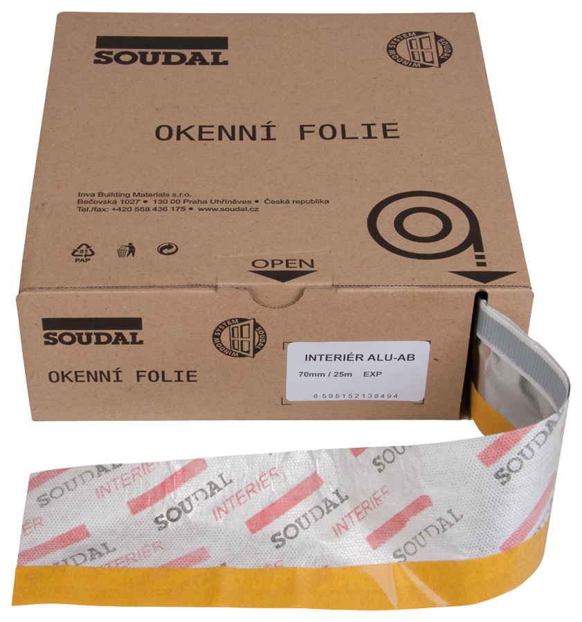 SOUDAL folie okenní INT-ALU-AP 70mm / 50m - Stavební výplně doplňky pro stavební výplně