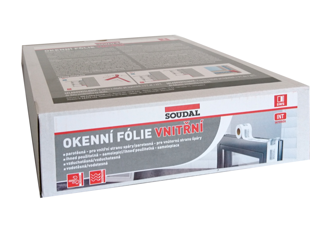 SOUDAL folie okenní vnitřní AB 70mm / 25m - Stavební výplně doplňky pro stavební výplně