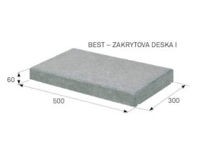 BEST ZÁKRYTOVÁ DESKA I rovná 60mm přírodní (60)