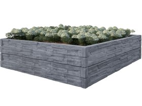 BEVES deska betonová štípaný kámen - záhon 200x25x6cm šedá Beves_3D_vizualizace_Betonovy-Zahon_Stipany_Kamen_2x2m_0-5m_Grafit_06