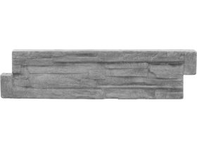 BEVES deska betonová štípaný kámen - záhon 100x25x6cm šedá