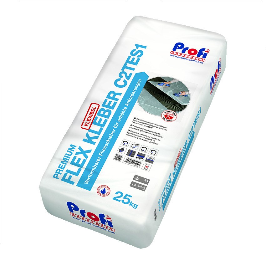 PB PROFI Premium Flex Kleber C2TES1 flexibilní lepidlo 25kg (48) - Suché směsi a stavební chemie lepidla
