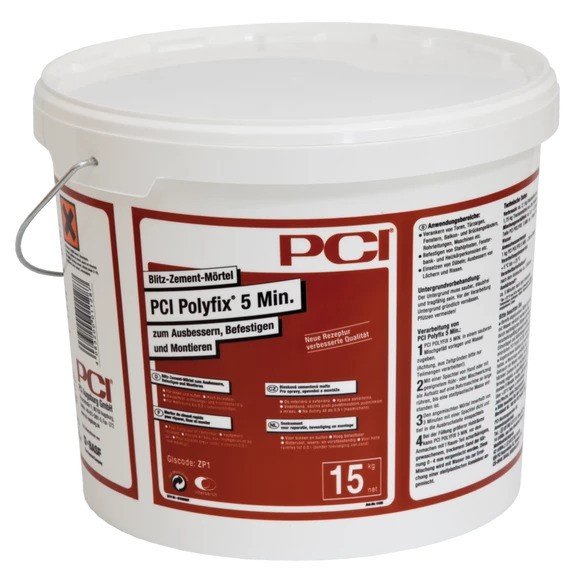 PCI Polyfix 5 min. blesková cementová malta 5kg - Suché směsi a stavební chemie malty a cementy