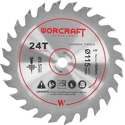 DI kotouč Worcraft 115x9,5cm 24T DI kotouč Worcraft 115x9,5cm 24T - Nářadí ruční nářadí