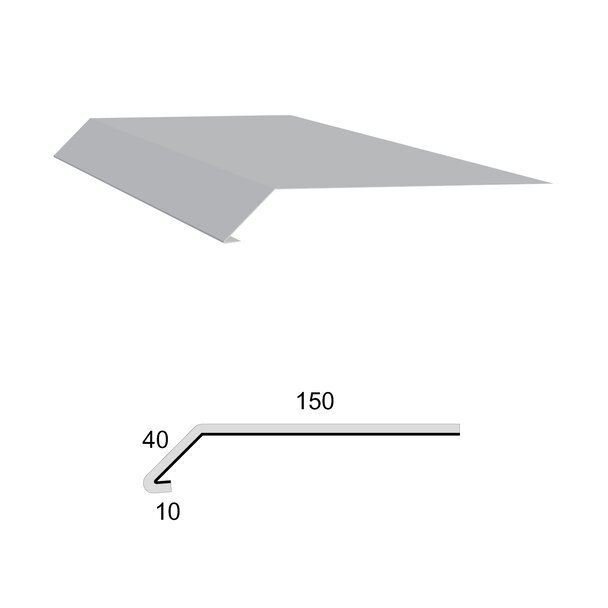 VEDAG Cosmofin/Monarplan profil SK okapnice 2bm r.š. 200mm 10/40/150 - Hydroizolace folie střešní folie