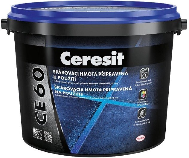 CERESIT CE60 polymer.spár.hmota 2kg cementgrey - Suché směsi a stavební chemie spárovací hmoty