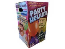 Helium + 50 balónků včetně šňůrky
