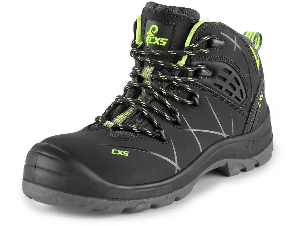 CANIS obuv kotníková CXS UNIVERSE METEOR S3S černo-zelená vel.44 CANIS obuv kotníková CXS UNIVERSE METEOR S3S černo-zelená vel.44