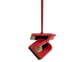 BE souprava úklidová mop bavlněný 160g červená