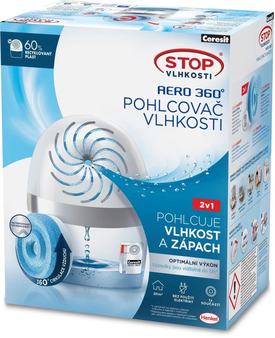 CERESIT Stop vlhkosti AERO 360° white 450g CERESIT Stop vlhkosti AERO 360° white 450g - Drogerie