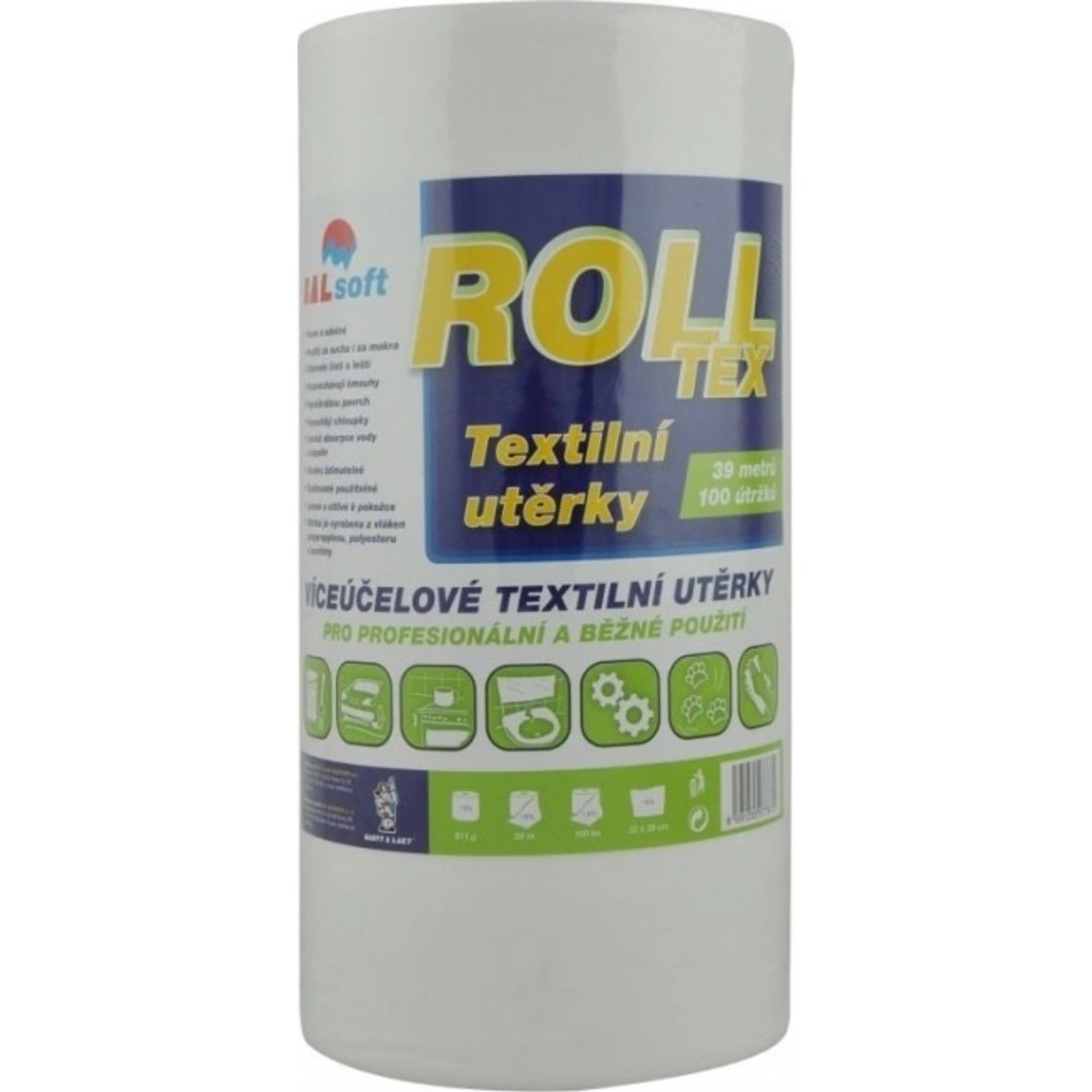 BaL utěrka textilní ROLLTEX velká 39m (100 útržků) - Drogerie