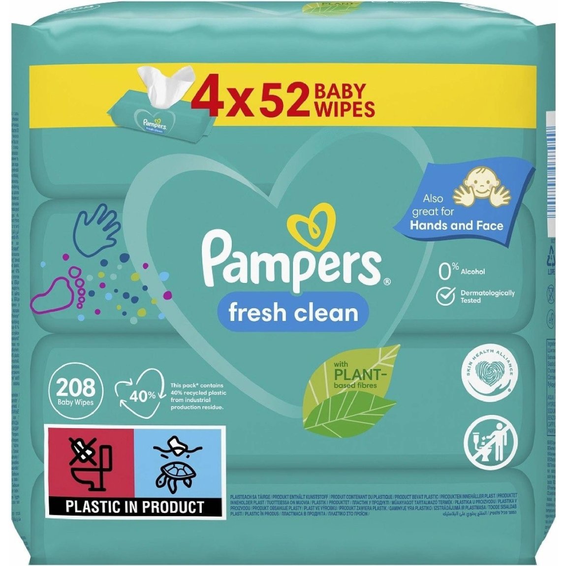 BaL ubrousky vlhčené Pampers Fresh clean Baby 52ks - Drogerie