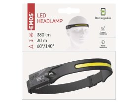 E čelovka LED nabíjecí COB 380lm Li-Pol 1200mAh P3541 3166667