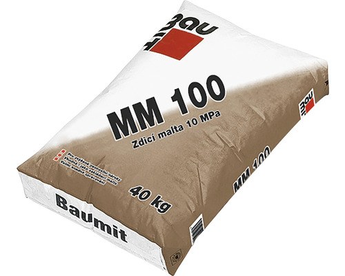 AKCE BAUMIT MM 100 vpc.zdící malta 25kg (54) - Suché směsi a stavební chemie malty a cementy