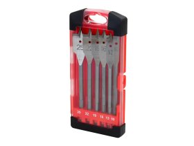 HE sada - kufřík s plochými vrtáky QDW-30 6ks (10,13,16,19,22,25mm)