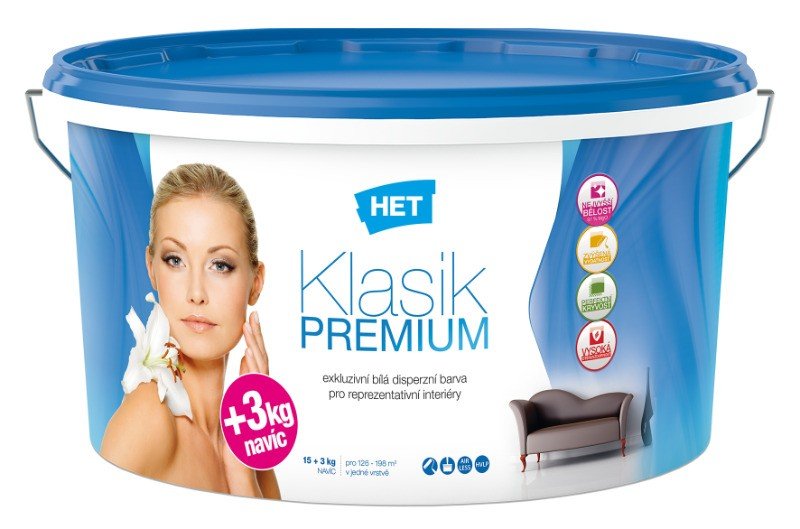 PZT Klasik Premium interiérová barva 7kg+1kg - Malířské potřeby malířské barvy