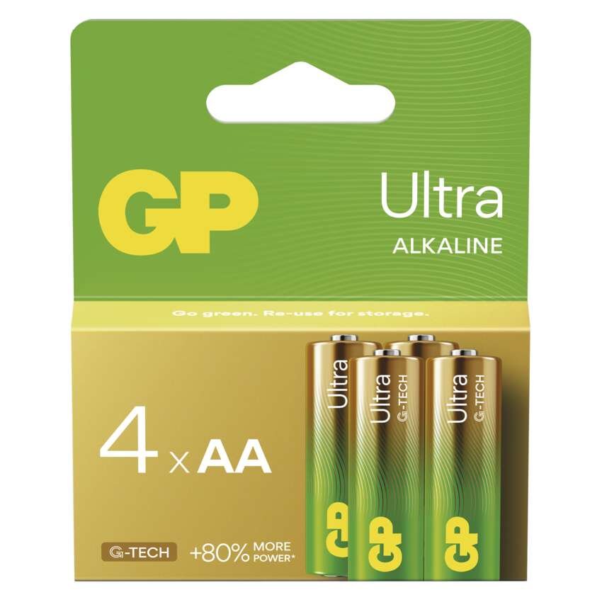 E baterie alkalická GP Ultra AA LR6 4BL B02214 - Elektro, sanita, topení a&nbsp;voda elektro