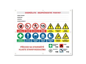 Banner "Areál stavby" tl.1mm