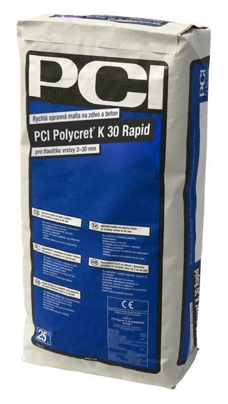 PCI Polycret K 30 Rapid opravná cementová malta 25kg (42) - Suché směsi a stavební chemie malty a cementy