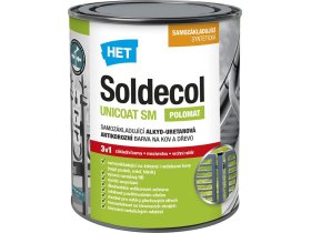 PZT Soldecol Unicoat SM barva na kov a dřevo 2321 hnědá 0,6l