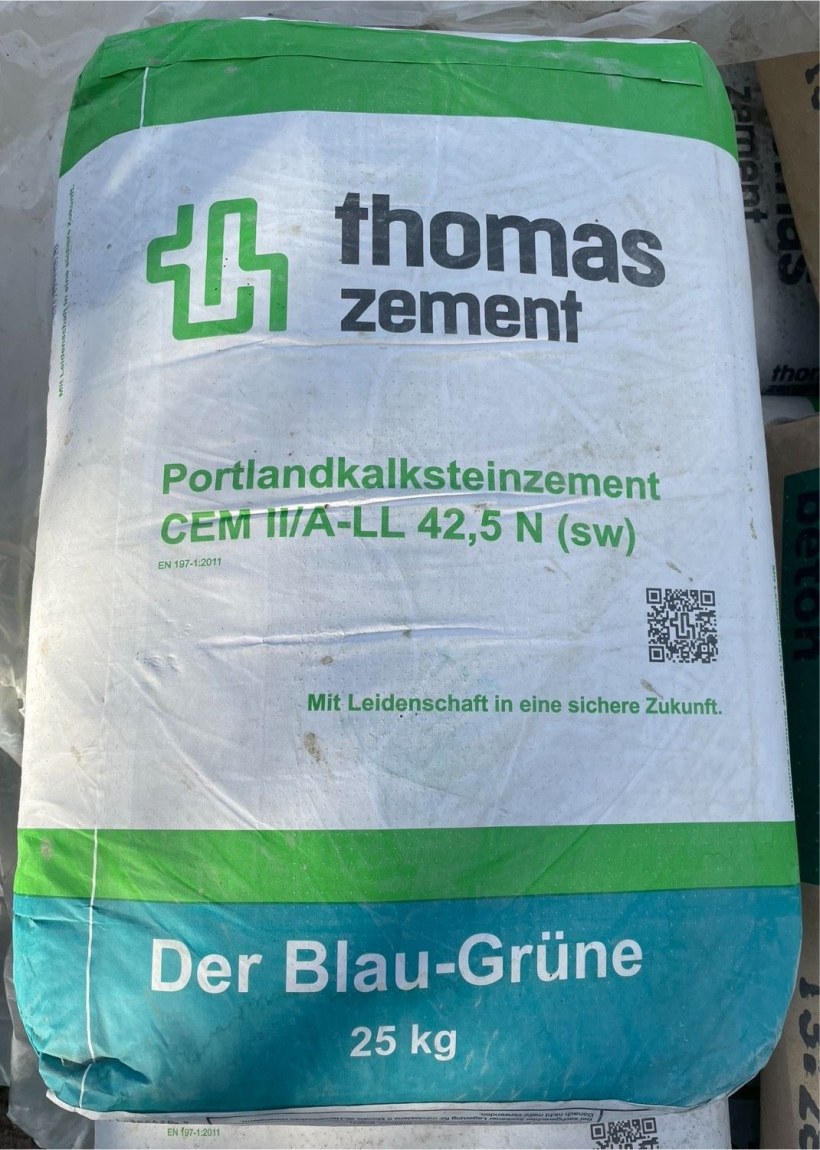 AKCE THOMAS cement II/A-LL 42,5 N 25kg (56) - Suché směsi a stavební chemie malty a cementy