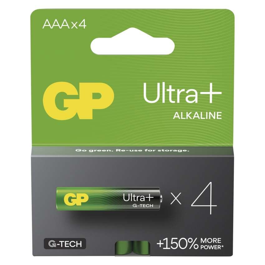 E baterie alkalická GP Ultra Plus AAA LR3 4BL B03114 E baterie alkalická GP Ultra Plus AAA LR3 4BL B03114