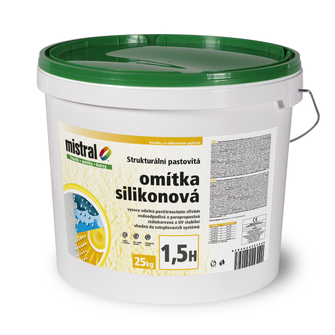 MISTRAL omítka silikonová 2,0mm H TB 25kg - Fasádní systémy mistral