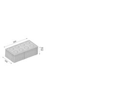 CSB CIHLA 8cm rovná hrana dlažba pro nevidomé červená (9,6m2) csb-cihla_pro_nevidome_rendr_as06