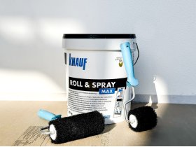 KNAUF ROLL a  SPRAY MAX stěrka pro finální úpravu stěn a stropů 25kg