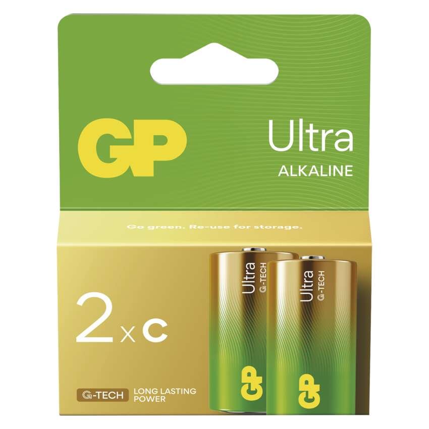 E baterie alkalická GP Ultra C LR14 2BL B02312 - Elektro, sanita, topení a&nbsp;voda elektro