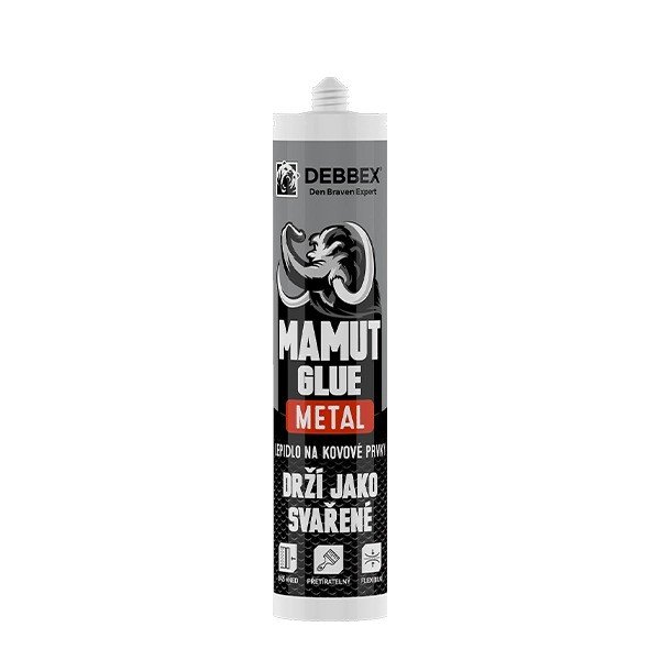 DB MAMUT GLUE High Tack Metal lepidlo 290ml kovově šedá - Suché směsi a stavební chemie stavební chemie den braven