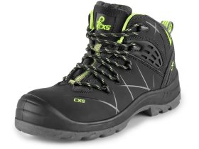 CANIS obuv kotníková CXS UNIVERSE METEOR S3S černo-zelená vel.45