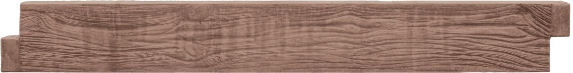 BEVES deska betonová dřevo - záhon 200x25x6cm hnědá - Betonové prvky záhony