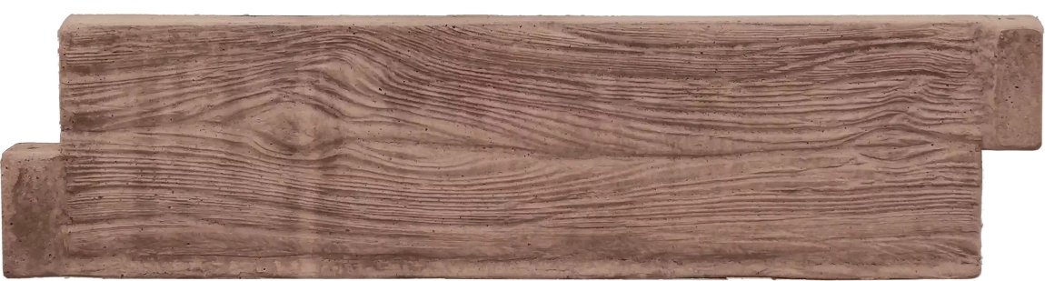 BEVES deska betonová dřevo - záhon 200x25x5cm hnědá - Betonové prvky zděné ploty
