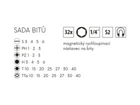 LE sada bitů FESTA S2 33ks 18905-1-