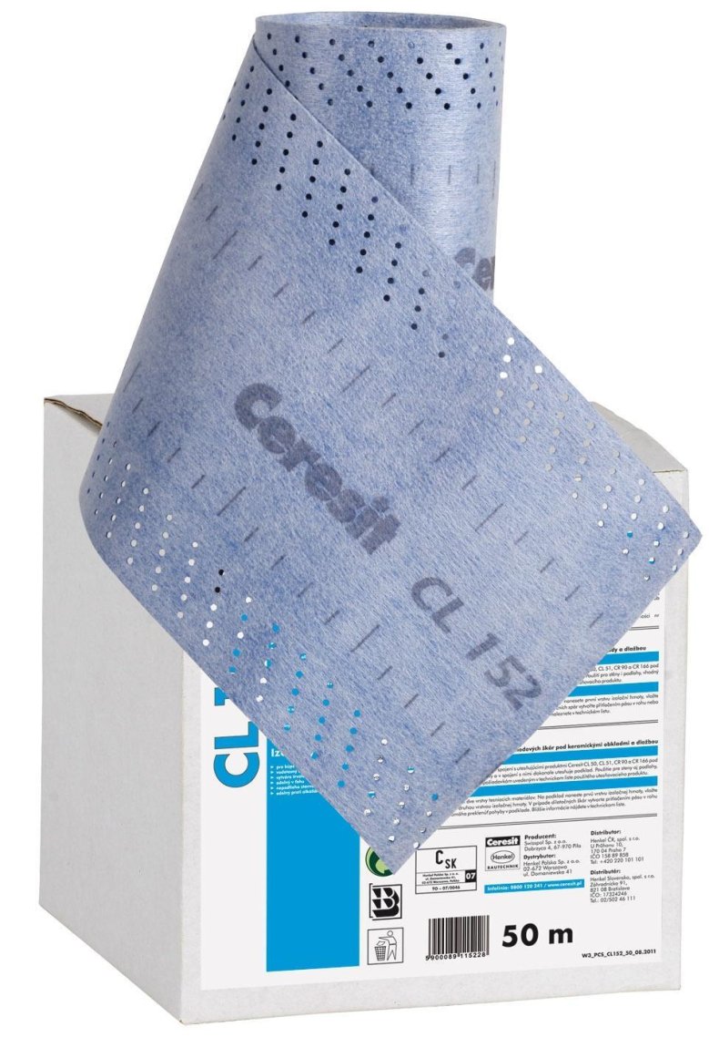 CERESIT CL152 páska hydroizolační 50m/n CERESIT CL152 páska hydroizolační 50m/n - Suché směsi a stavební chemie hydroizolační stěrky a nátěry